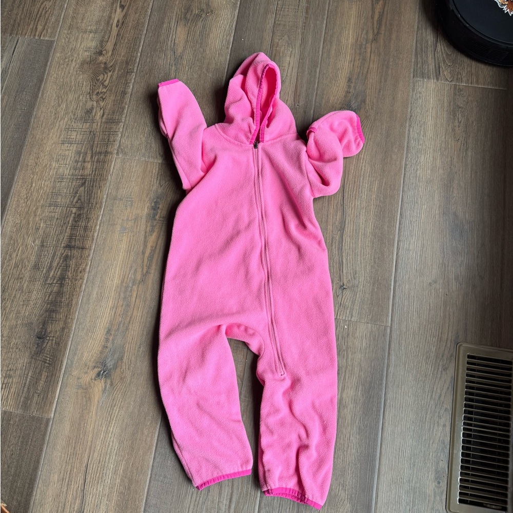 Cuddle Club Fleece Dino Bodysuit with Hood, Convertible Mittens & Booties
